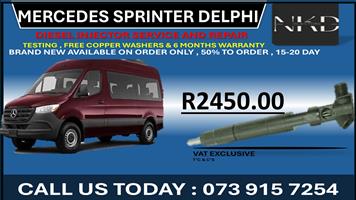 Mercedes Sprinter Delphi Diesel Injectors 