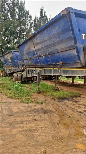 2008 HENRED 40CUBE SIDE TIPPER LINK TRAILER