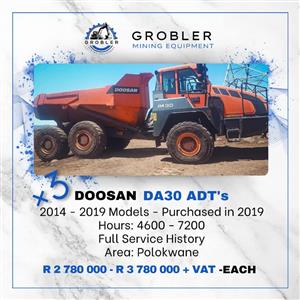 3 x Doosan DA30 ADT's