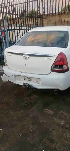 Toyota Etios 2014 Model Sedan, stripping for spares