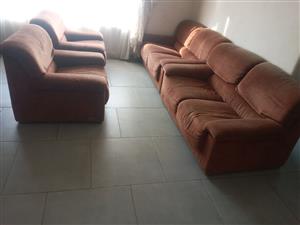Lounge suites 2x2 seater and 2x1 seater sofa. comfortable & in great condition. 