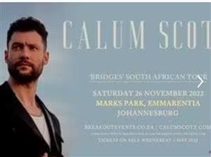  4 xCallum Scott tickets Johannesburg 26 November 