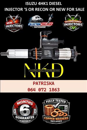 AFFORDABLE DIESEL INJECTORS AVAILABLE NOW FOR ISUZU 4HK1