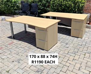 OFFICE DESKS WITH DRAWERS       