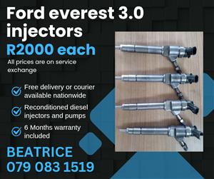 FORD EVEREST 3.0 INJECTORS FOR SALE WITH WARRANTY 