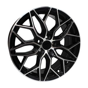 17″ Racing Hart Hawk 5×100 Black Machine Face Alloy Wheels