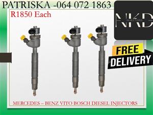 MERCEDES VITO BOSCH DIESEL INJECTORS FOR SALE