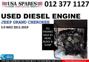 Jeep Grand Cherokee 3.0 WK2 V6 2011-19 used diesel engine for sale 