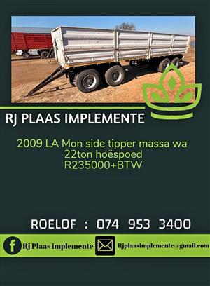 22 Ton side tipper massa wa