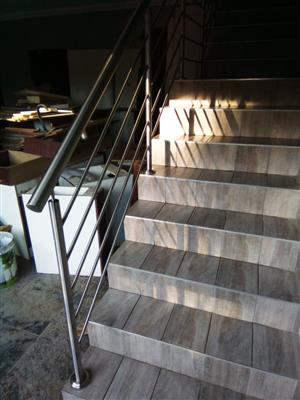 Stainless steel balustrades, glass balustrades, combined balustrades, showers