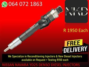 DIESEL INJECTORS FOR NISSAN NAVARA YD25 DIESEL INJECTORS
