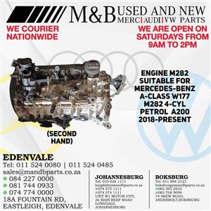 Engine M282 (Second Hand) Suitable for Mercedes-Benz A-Class W177 M282 4-CYL Petrol A200