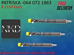 NISSAN NP200 DELPHI DIESEL INJECTORS FOR SALE