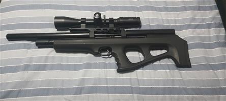 Fx Wildcat .22 regulated.Hawke Ffp mill dot scope 6-24×50