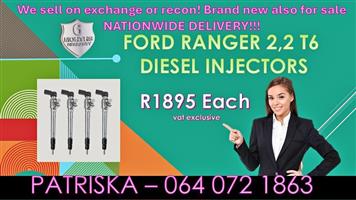 FORD RANGER 2,2 T6- DIESEL INJECTORS FOR SALE ON ANY YEAR MODEL