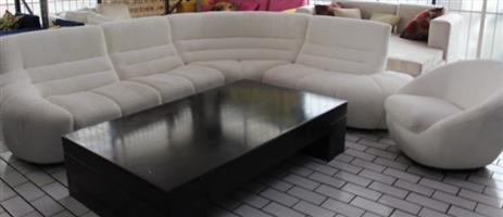 WHTE BALERO L-SHAPE LOUNGE SUITE (S067679I) 