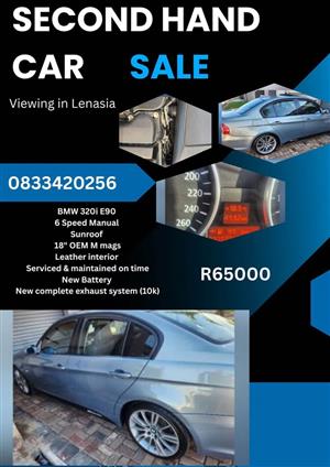 BMW 320i E90 for sale in Lenasia (second hand but in excellent condition)