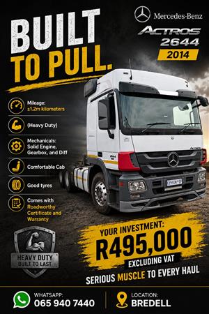 Mercedes Benz Actros 2644 2014