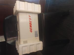 This is a Ceragem Compact CGM-P390, a portable thermal massage and acupressure 