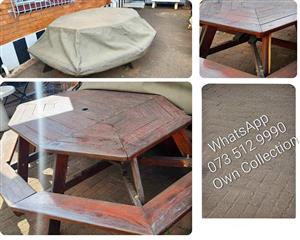 8 Seater Octagon Picnic table