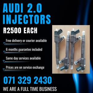 AUDI 2.0 INJECTORS FOR SALE WITH WARRANTY 