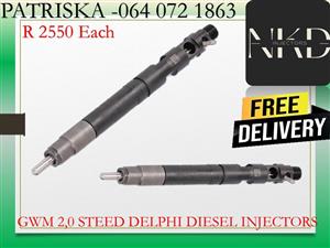 GWM 2,0 STEED DIESEL INJECTORS FOR SALE OR TO RECON