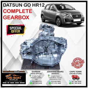 DATSUN GO HR12 COMPLETE GEARBOX