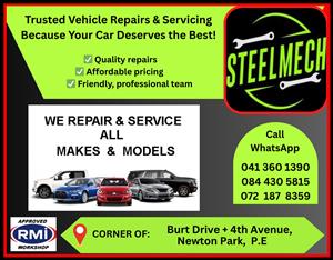Steelmech Vehicle Mechanical Repairs and Vehicle Servicing. Petrol  + Diesel.