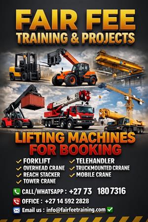 Crane and Forklift Operator school / All lifting machinery training