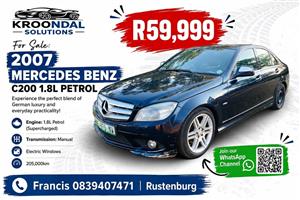 2007 Mercedes Benz C200 1.8L Petrol