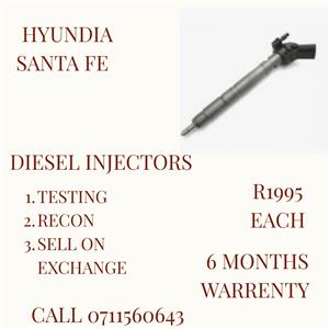 HYUNDIA SANTA FE DIESEL INJECTORS FOR SALE 