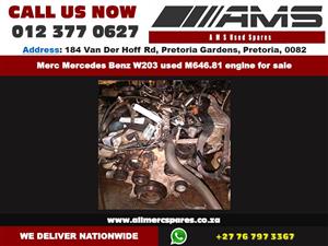 Merc Mercedes Benz W203 used M646.81 engine for sale