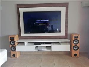 TV stand and coffee table are available