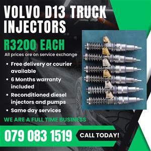 VOLVO D13 TRUCK INJECTORS FOR SALE WITH WARRANTY 
