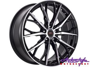 19″ A-Line Mercer 5/112 BKMF Alloy Wheels