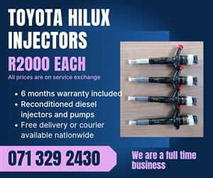 TOYOTA HILUX 2.5 INJECTORS FOR SALE WITH WARRANTY INCLUDED 