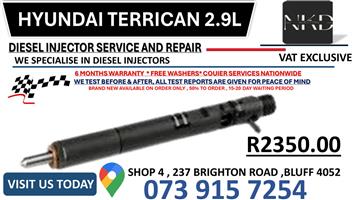 Hyundai Terrican 2.9L Diesel Injectors 