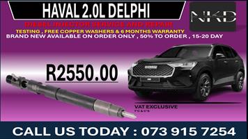 Haval 2.0L Delphi Diesel Fuel Injectors 