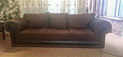 3-Piece Brown Lounge Suite (1, 2, & 3 Seater) - Priced to Go!