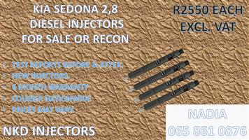 KIA SEDONA 2.8 DIESEL INJECTORS FOR SALE WE SELL OR RECON 