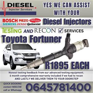 Toyota Fortuner diesel injectors for sale