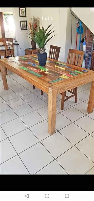 Indonesian Teak dining room set