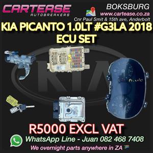 KIA PICANTO 1.0LT #G3LA 2018 ECU SET R5000 EXCL VAT 