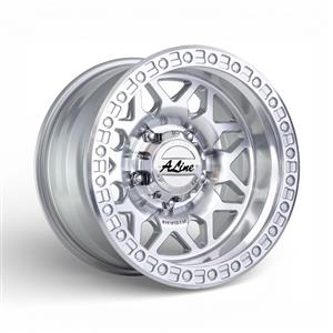 17″ A-Line Scruff 5/150 Silver Machine Face Alloy Wheels