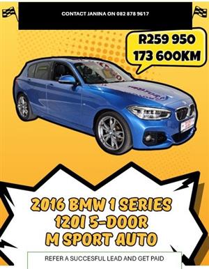 2016 BMW 120I 5DR MSPORT A/T