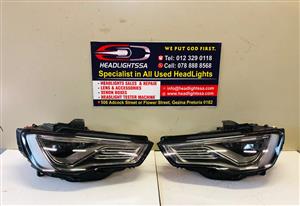 Audi RS3 left and right side xenon headlights 