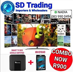 TX3 Mini Smart TV Box with Wireless Mini Keyboard