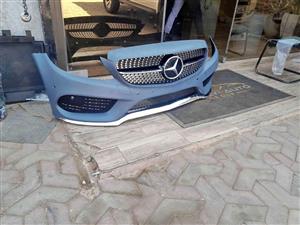 Mercedes benz W205 front sport bumper complete