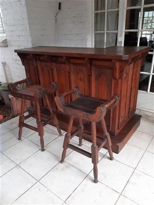 Bar Counter Solid Wood