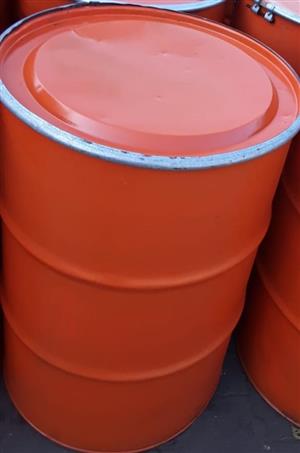 210L Steel Oil Drum with lid and clamp 